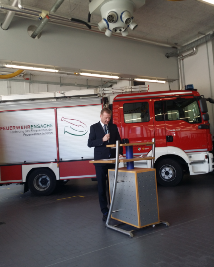 Innenminister Ralf Jäger bei der Feuer(w)ehrensache