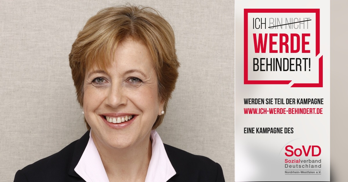 Elisabeth Müller-Witt unterstützt die Kampagne "Ich bin nicht behindert - Ich werde behindert"