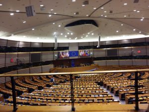 Plenarsaal des europäischen Parlaments