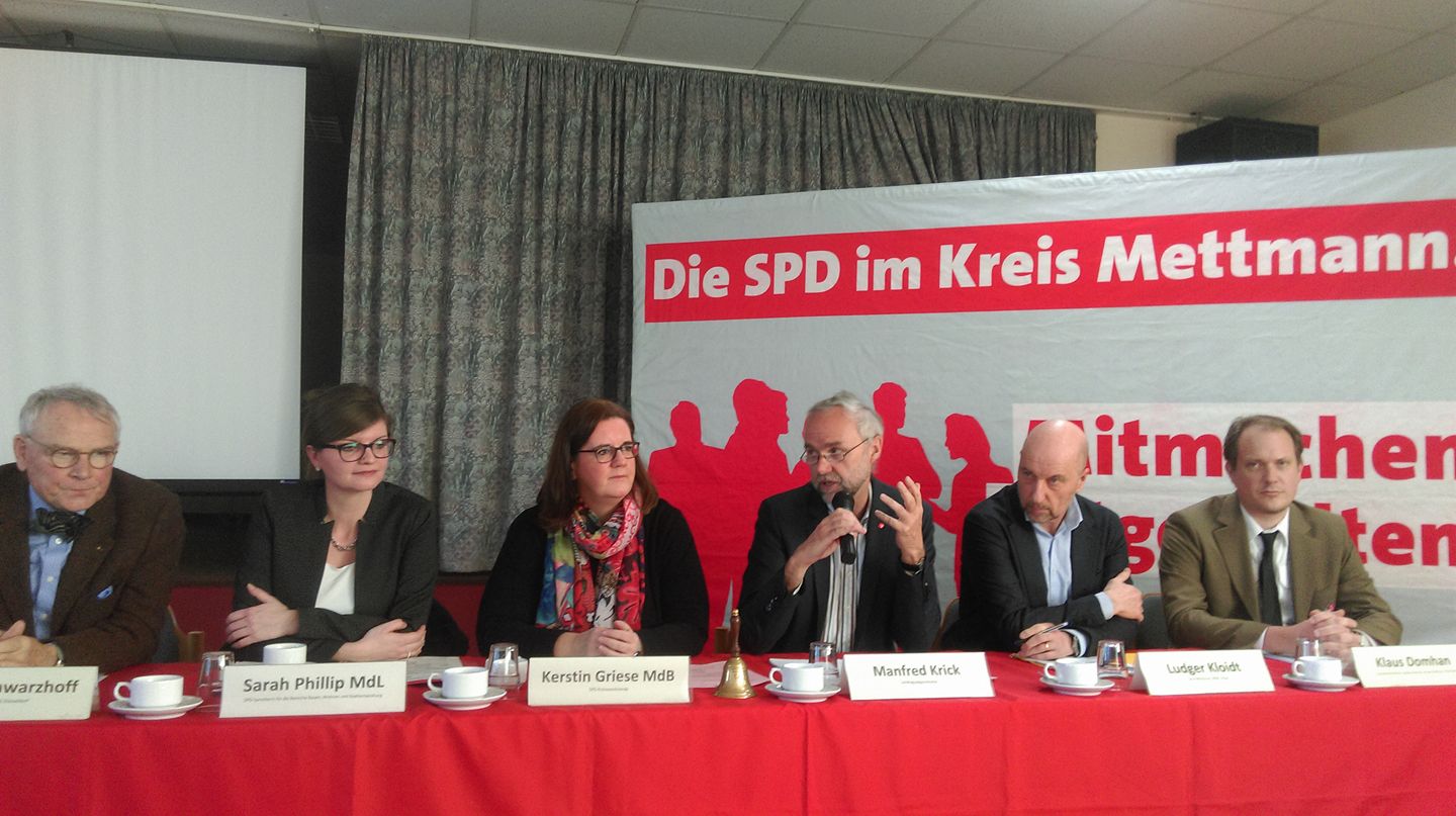 Veranstaltung der Kreis SPD zum Thema Wohnen und Stadtentwicklung im Kreis Mettmann