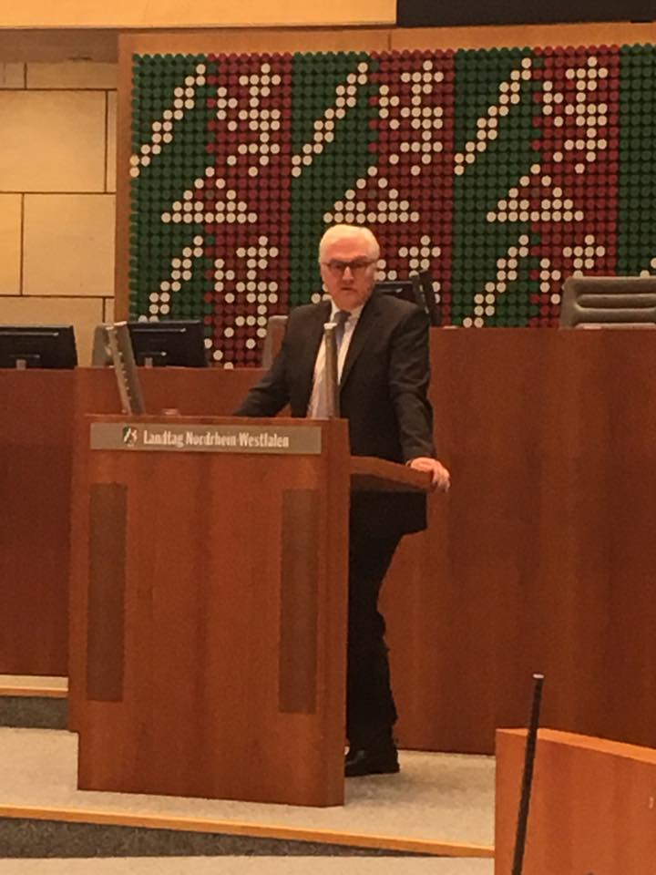 Vorstellung von Frank-Walter Steinmeier im Plenarsaal des Landtags
