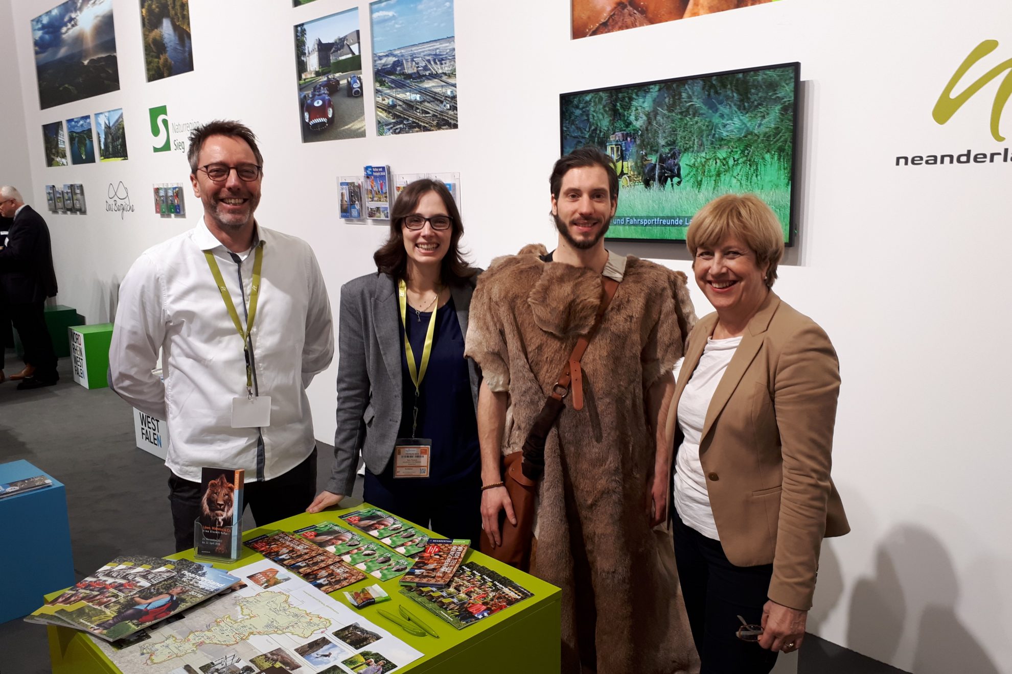 Elisabeth Müller-Witt beim Stand des Kreises Mettmann auf der ITB Internationale Tourismus Börse